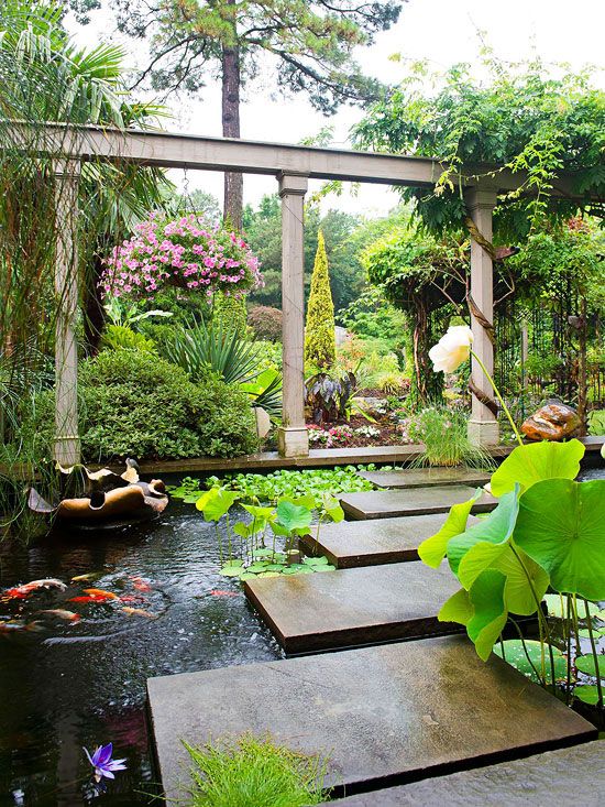 tiểu cảnh nước sân vườn zions
